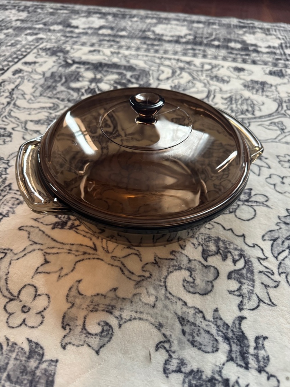 Anchor Hocking Amber Glass Casserole Dish with Lid